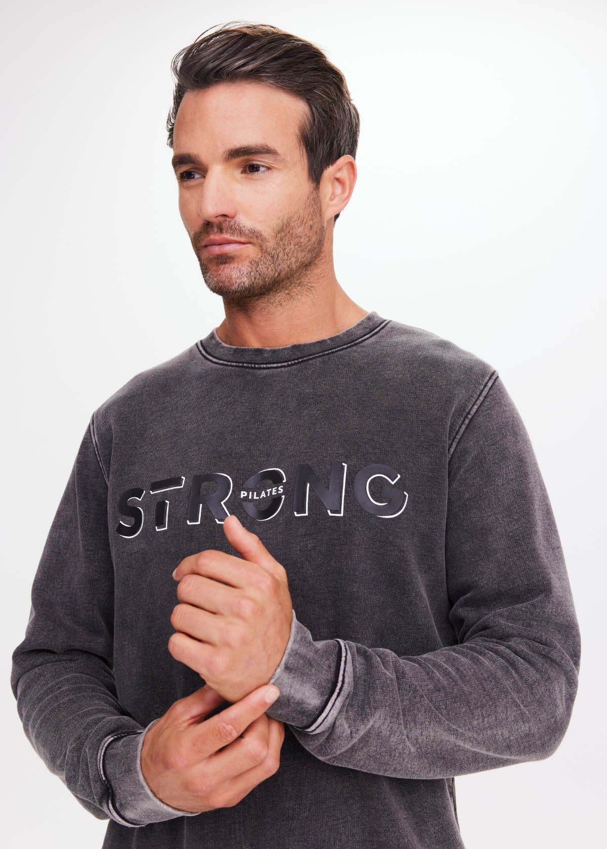 Unisex Feel Strong Crew - Black