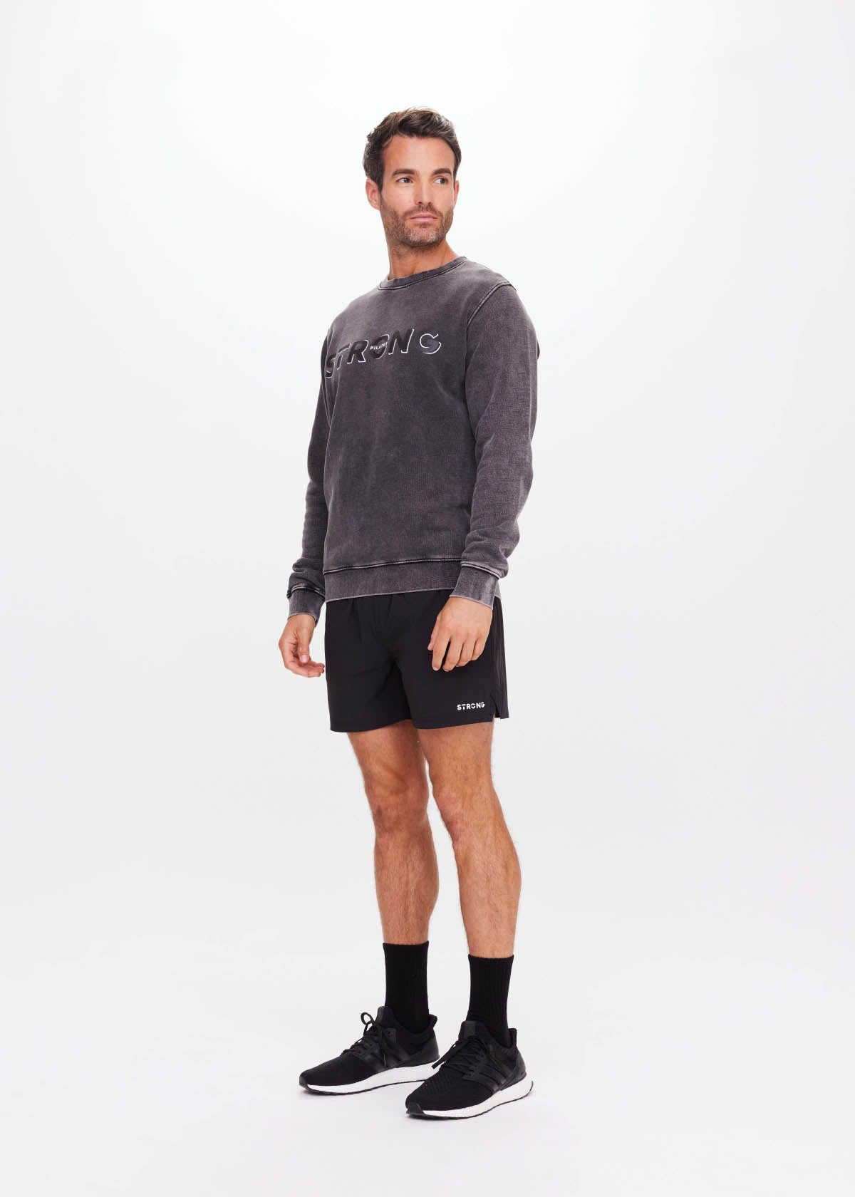 Unisex Feel Strong Crew - Black