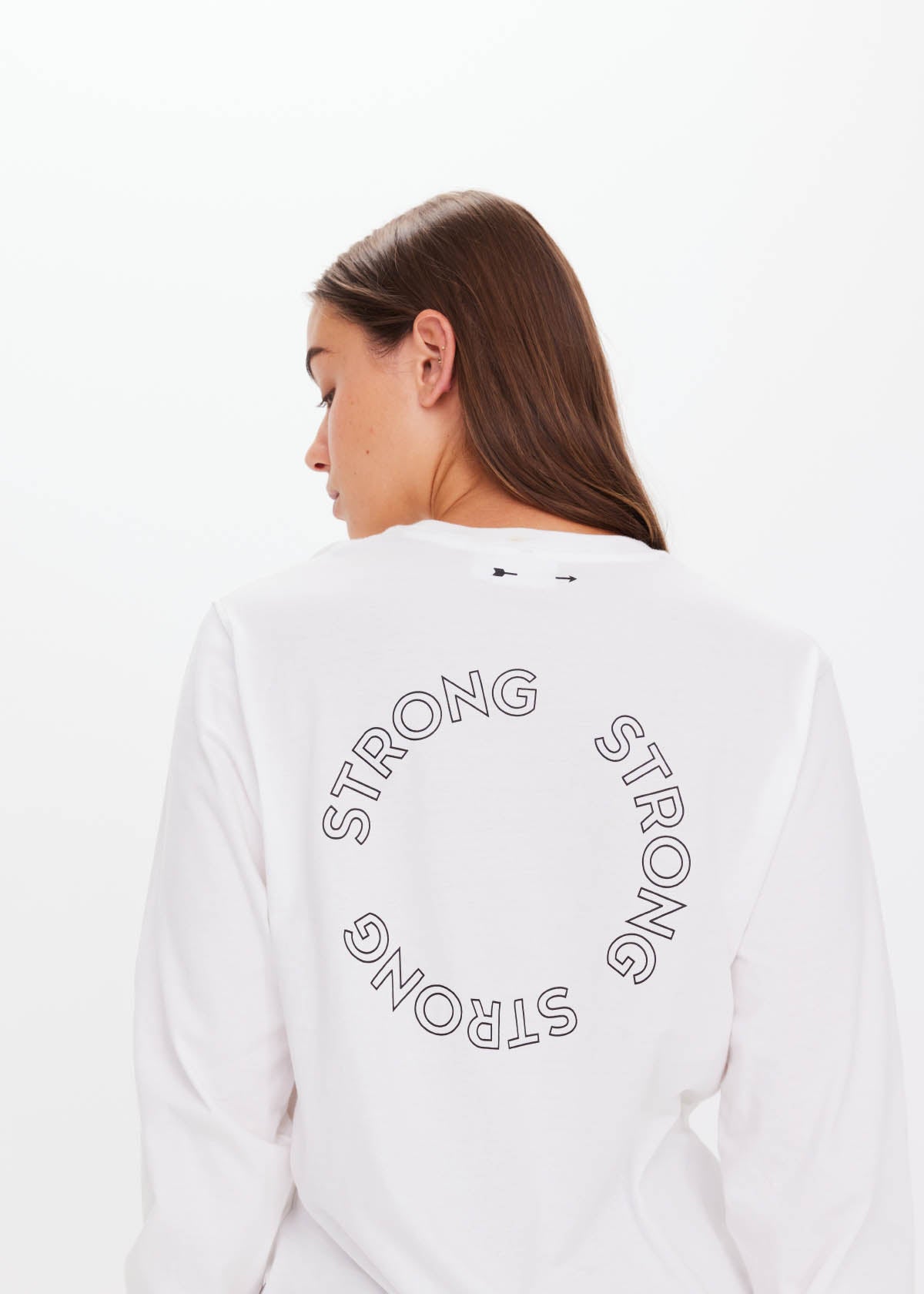 Unisex Feel Strong Long Sleeve - White