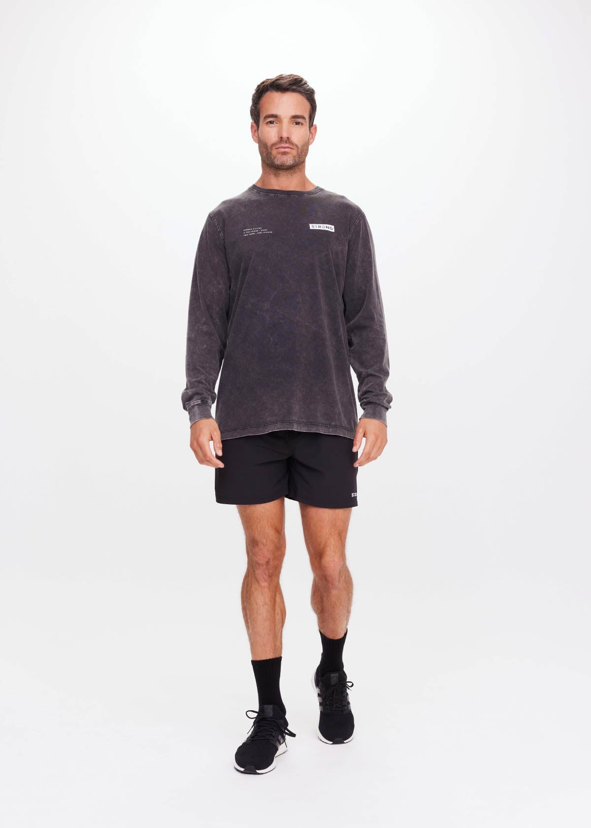 Unisex Feel Strong Long Sleeve - Black